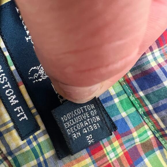Ralph Lauren Mens XL Custom Fit Multicolored Plaid Long Sleeve Shirt Button-Down - Picture 11 of 12